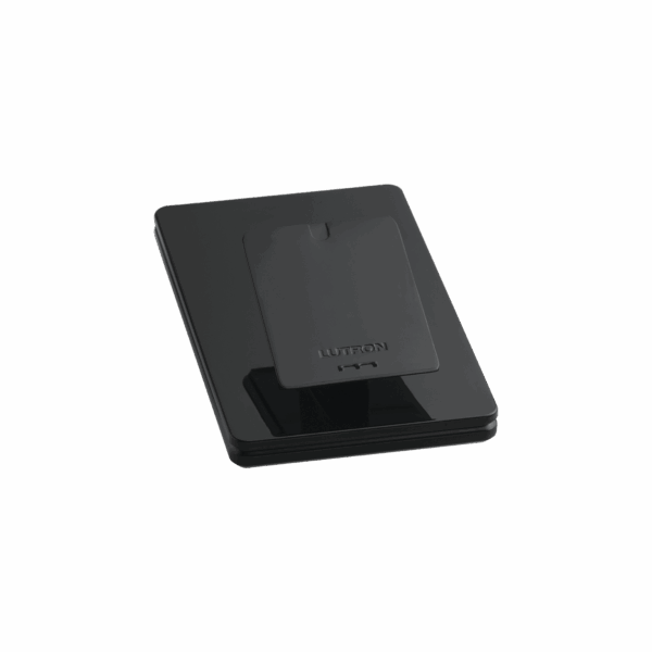 Base de mesa para un control remoto inalámbrico LUTRON. Con goma para evitar deslizamiento.