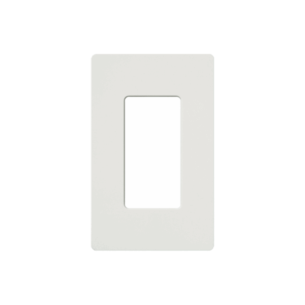 Placa de pared 1 espacio, para atenuador (dimmer), apagador ó control remoto inalámbrico LUTRON.