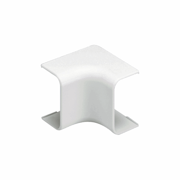 Esquinero interior, para uso con canaleta LD5, material ABS, Color Blanco Mate