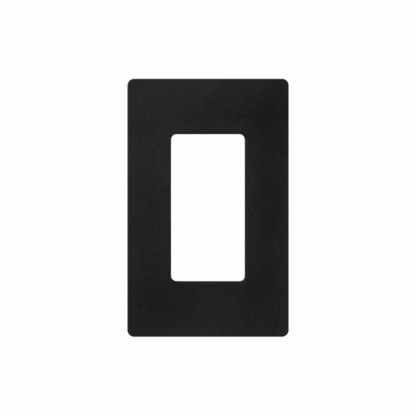 Placa de pared 1 espacio, para atenuador (dimmer), apagador ó control remoto inalámbrico LUTRON.