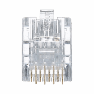 Plug RJ45 Cat5e, Para Cable UTP de Calibres 24-26 AWG, Chapa...