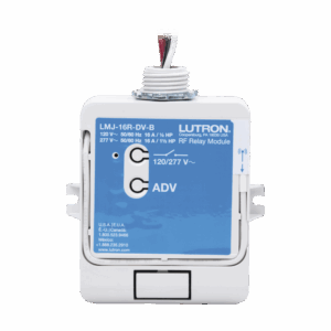 (RadioRA2) Relay control de iluminación, carga 16A, 120/277V, compatible con RadioRA2, RA2Select y RR3.