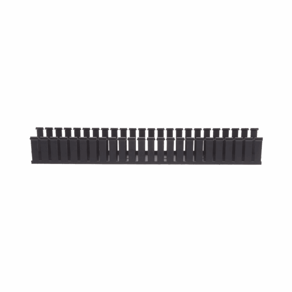 Canaleta Ranurada de PVC sin Tapa, Tipo G, 108 mm de Ancho, 104.1 mm de Alto y 1828.8 mm de Largo, Color Negro