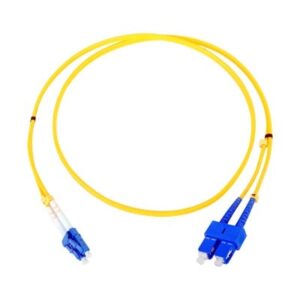 Jumper de Fibra Óptica Monomodo LC/SC Duplex de 1 metro