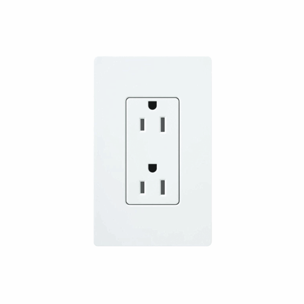Tomacorriente receptáculo convencional  120V, 15A, color blanco.