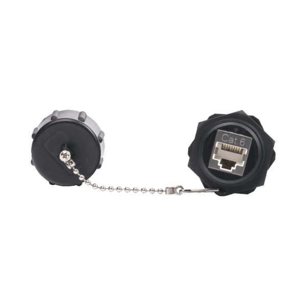 Acoplador Industrial RJ45-RJ45 Categoría 6 Blindado IP67 (Waterproof)