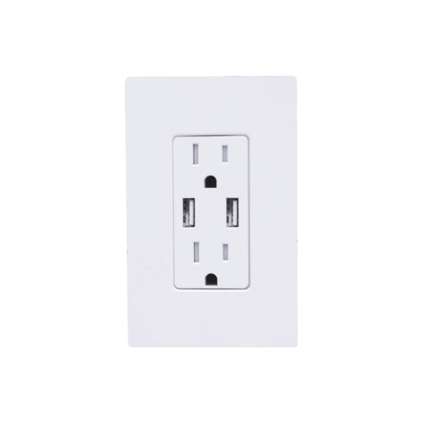 TOMACORRIENTE 15 AMP CONECTOR USB