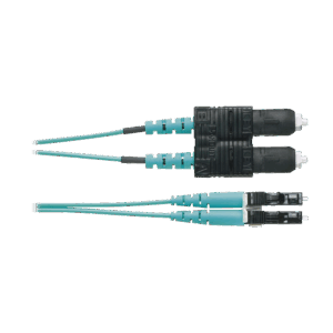 Jumper de Fibra Optica Multimodo 50/125 OM4, LC-SC Duplex, O...