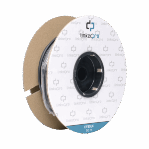Carrete de Fibra Óptica Monomodo con Conectores LC-LC Duplex, Reforzada con Kevlar, de 50 metros, Para instalaciones subterráneas por tubería