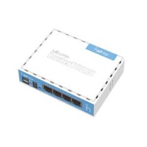 (hAP Lite) 4 Puertos Fast Ethernet y  Wi-Fi 2.4 GHz 802.11 b...
