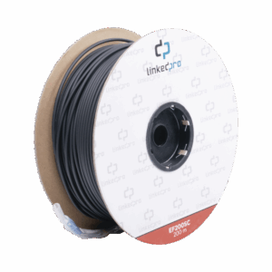Carrete de Fibra Óptica Monomodo con Conectores SC-SC Duplex, Reforzada con Kevlar, de 200 metros, Para instalaciones subterráneas por tubería