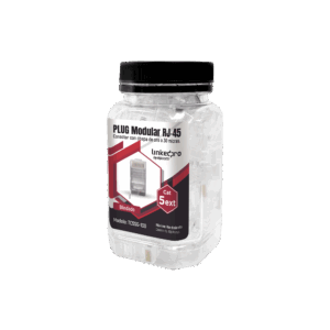Bote con 100 Piezas de Plug Modular RJ45 Cat5e blindado, cha...