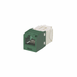 Conector Jack RJ45 Estilo TG, Mini-Com, Categoría 6, de 8 posiciones y 8 cables, Color Verde