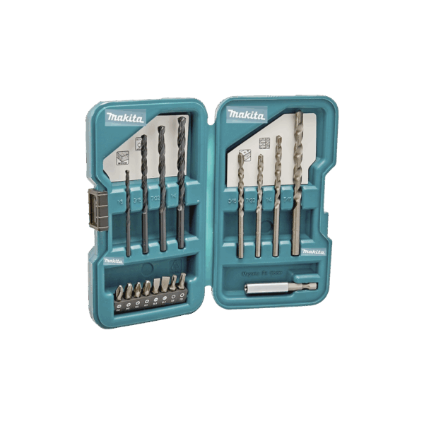 Juego de accesorios multipropósito 17 piezas para metal, concreto, madera y puntas para atornillar.