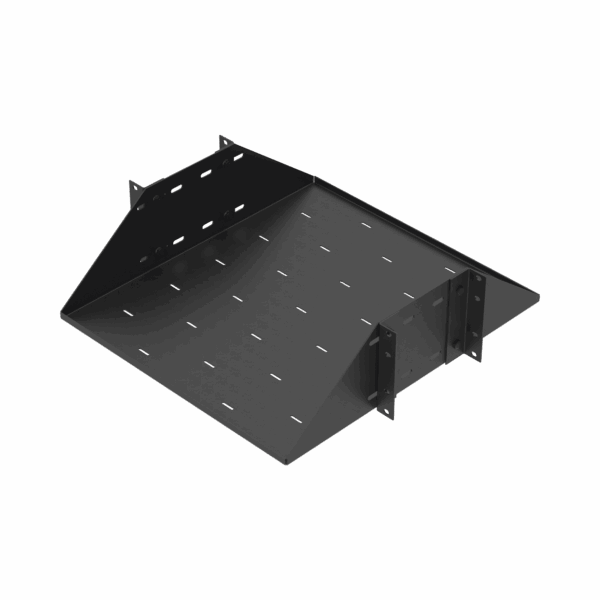 Charola para Soportar Equipos en Rack de 19", Profundidad Ajustable hasta 484 mm. 150 Kg  de Carga, Compatible con Racks de Doble Perforación, 3U