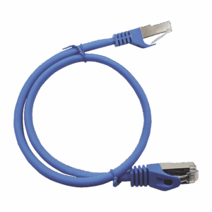 Patch Cord Cat6A 10G blindado 0.5M ( 1.64 ft ) AZUL