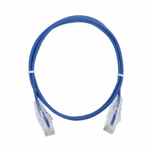Cable de Parcheo Slim UTP Cat6 – 1 metro, Azul, Diámet...