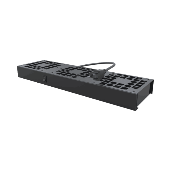 Kit de 3 Ventiladores 110 Vca (12 x 12 cm) con Clavija para Gabinete de Piso