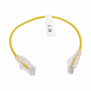 Cable de Parcheo Slim UTP Cat6 – 30 cm Amarillo Diámet...