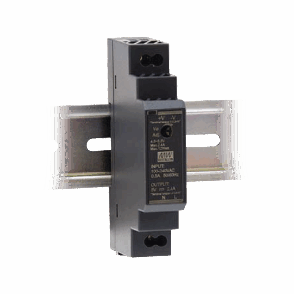 Fuente de Poder Industrial Ultra Delgada Riel Din 12Vcc, 15W