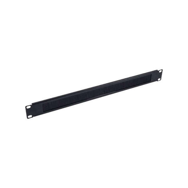 Panel ciego tipo cepillo color Negro, 19in 1UR