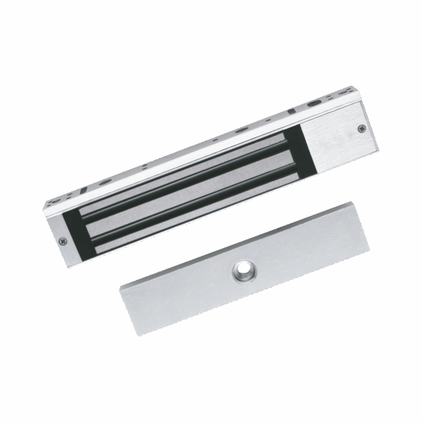 Chapa Magnética de 617 Lbs (280 Kg) / Montaje en Puerta Normal o de Vidrio / Certificado CE /  Uso en Interior / Indicador LED / Magnetismo Anti-residual