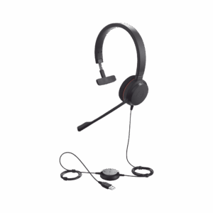 Jabra Evolve 20 Mono con conexión USB, micrófono con cancela...