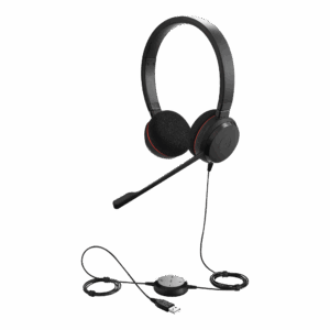 Jabra Evolve 20 DUO con conexión USB, micrófono con cancelac...