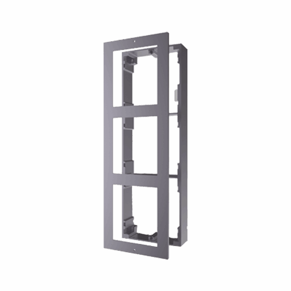 Base de 3 Espacios para Videoportero IP Hikvision / Instalación en SUPERFICIE