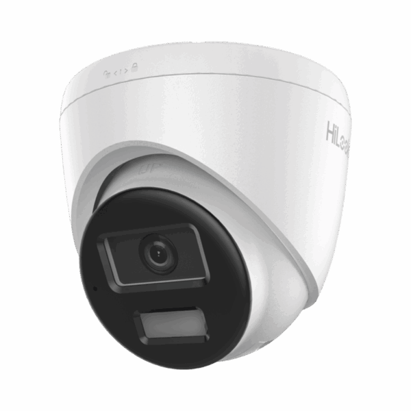 [Dual Light] Turret IP 4 Megapixel  / Lente 2.8 mm / 20 mts IR + 20 mts Luz Blanca / Micrófono Integrado / ACUSENSE Lite / Exterior IP67 / PoE / dWDR / H.265+ / ONVIF