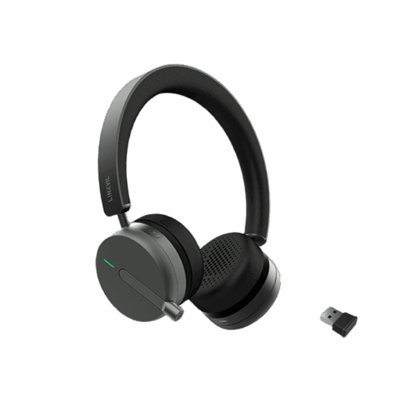 Auricular Inalámbrico LINKVIL DH50-B con Bluetooth 5.4 y Micrófono Retráctil con Cancelación de Ruido