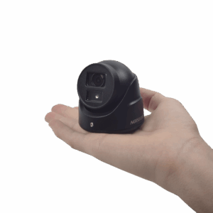 Ultra Mini Turret TURBO 2 Megapixeles (1080p) / Gran Angular / Lente 2.8 mm / 20 mts IR EXIR / Exterior IP67 / 4 Tecnologías (TVI / AHD / CVBS) / dWDR / Color Negro