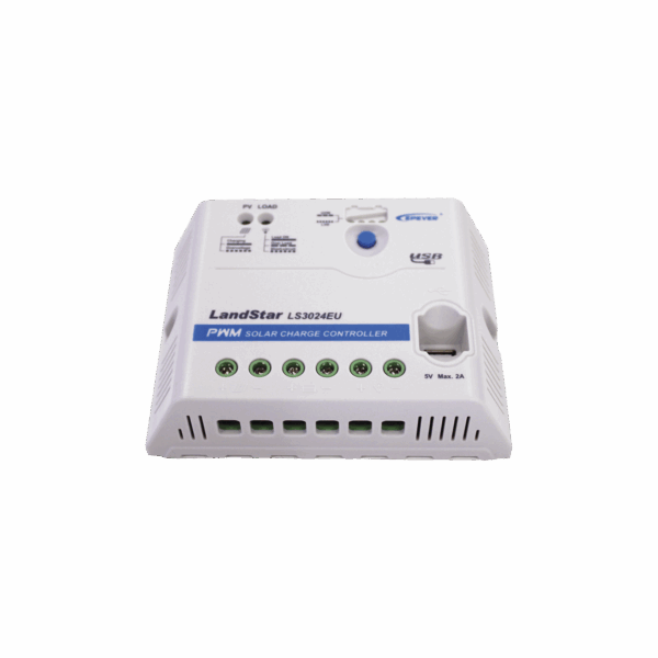 Controlador Solar PWM 12/24 V 30 A, Salida USB
