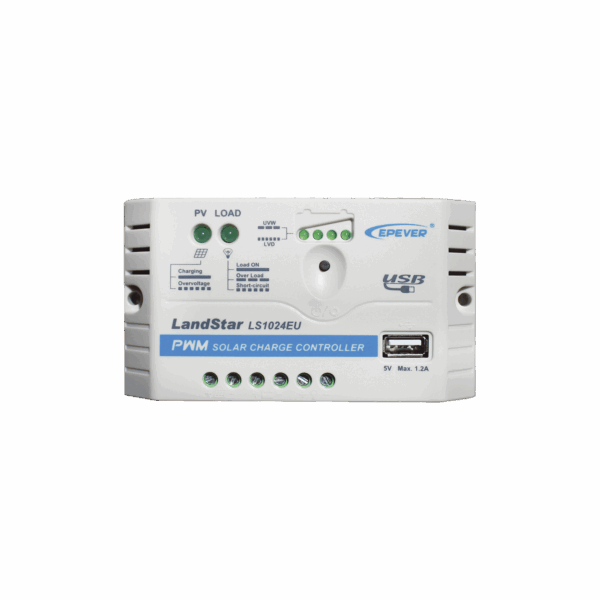 Controlador Solar PWM 12/24 V 10 A, Salida USB