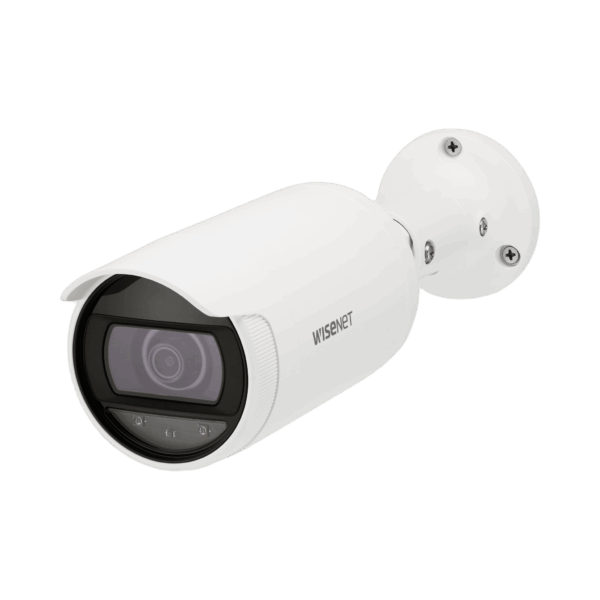 Cámara IP Tipo Bala 4 Megapíxel / Lente varifocal motorizado 3.3 a 10.3mm / IR 30M / WDR 120db / IP66 / H.265 & WiseStream / modo pasillo / POE 802.3af