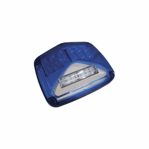 Luz de advertencia de 8 X 6″, Color Azul, Con Luz de T...