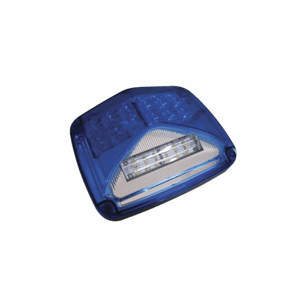 Luz de advertencia de 8 X 6", Color Azul, Con Luz de Trabajo Clara, Ideal para Ambulancias
