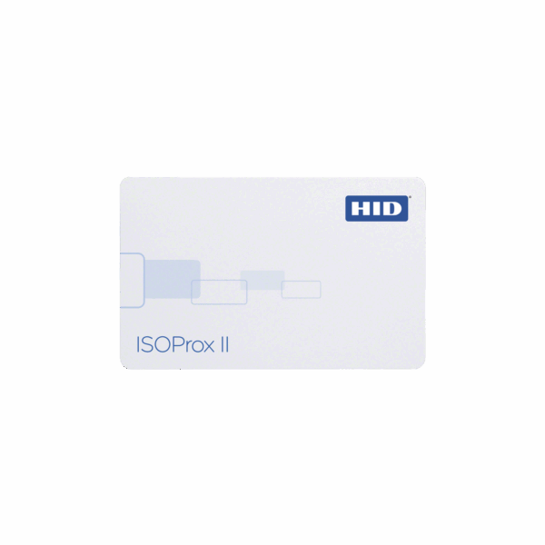 Tarjeta de Proximidad ISOProx II HID  (Delgada) (1386LGGMV) Perforada Verticalmente / Garantía de por Vida / 1586/ 1386