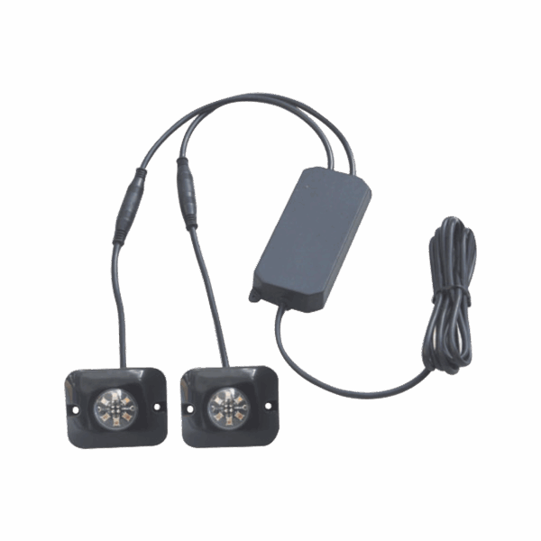 Par de Lámparas Ultra Brillantes con 6 LEDs cada una, Color Azul/Claro, Ideales para Vehículos Encubierto