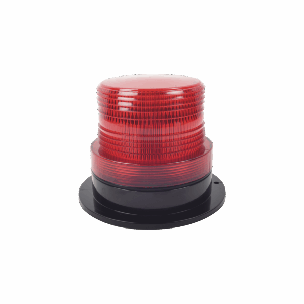 Burbuja Brillante de Larga Vida Útil, con 8 LEDs Color Rojo, Domo Rojo