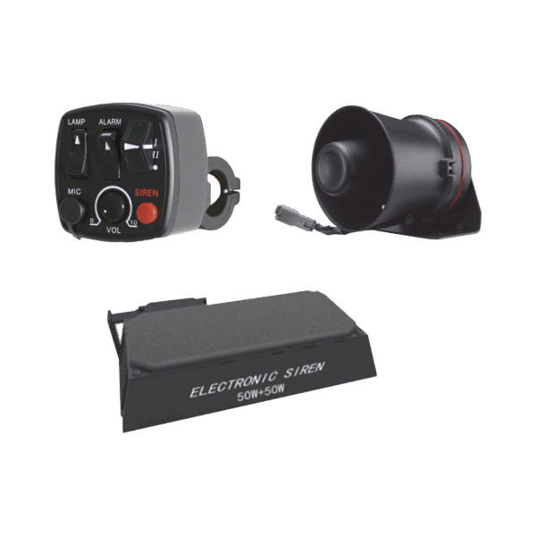 Kit para motocicleta EPCOM INDUSTRIAL, sirena/ bocina 100 Watt y controlador