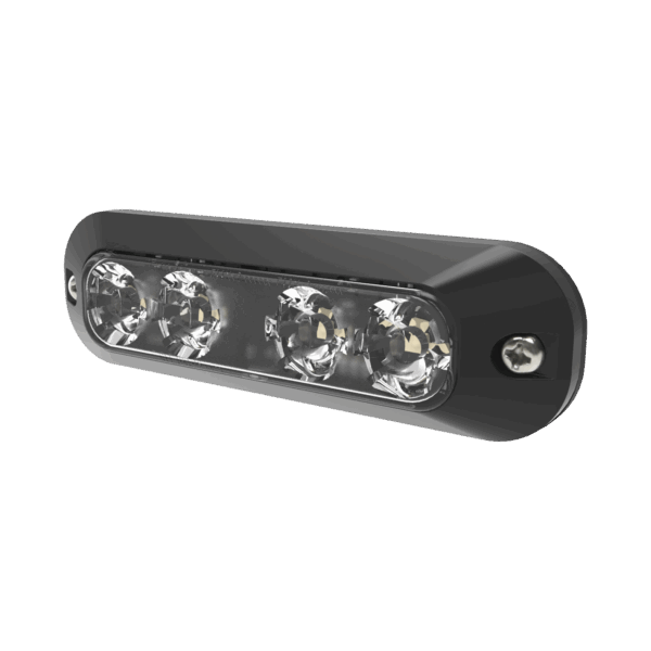 Luz perimetral, 4 LEDs Ultra Brillantes, color Rojo / Claro