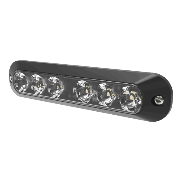 Luz Auxiliar Serie X3705, 6 LEDs Ultra Brillantes, color Rojo / Azul