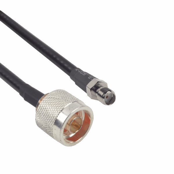 Cable LMR-240UF (Ultra Flex) de 60 cm con conectores N Macho y SMA Hembra.