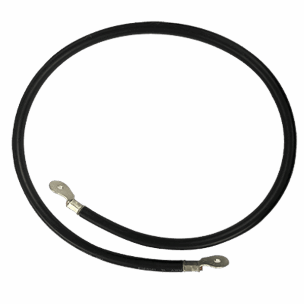 Cable para Baterías, 1 m, Negro, Calibre 2 AWG con Terminales de Ojo en Ambos Extremos