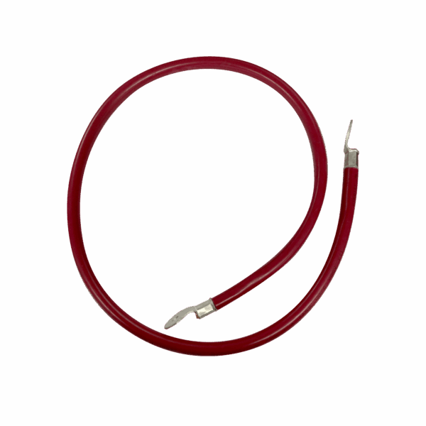 Cable para Baterías  1 m, Rojo, Calibre 2 AWG con Terminales de Ojo en Ambos Extremos