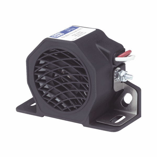 Alarma de reversa y doble tono, 12-24 Vcc, 102 dBA