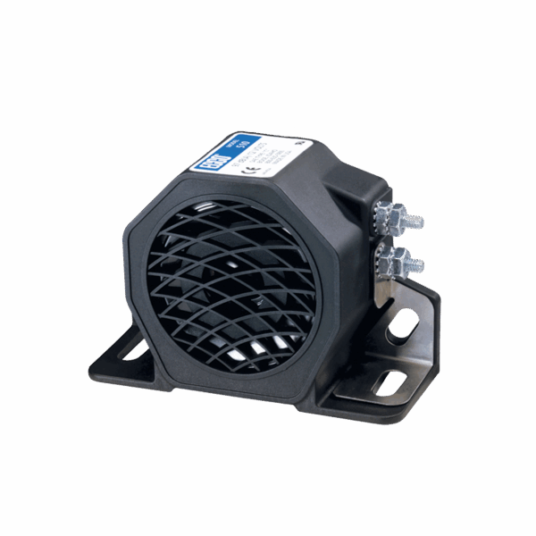 Alarma de reversa, 12-24 Vcc, 97 dBA
