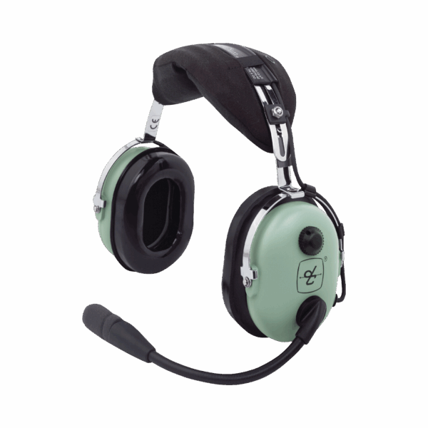 Auriculares de ala fija con atenuación de ruido pasivo para aviación general