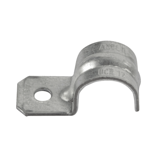 Abrazadera tipo Uña para Tubo Conduit Pared Gruesa y Conduit PVC de 1 1/4" (32 mm).